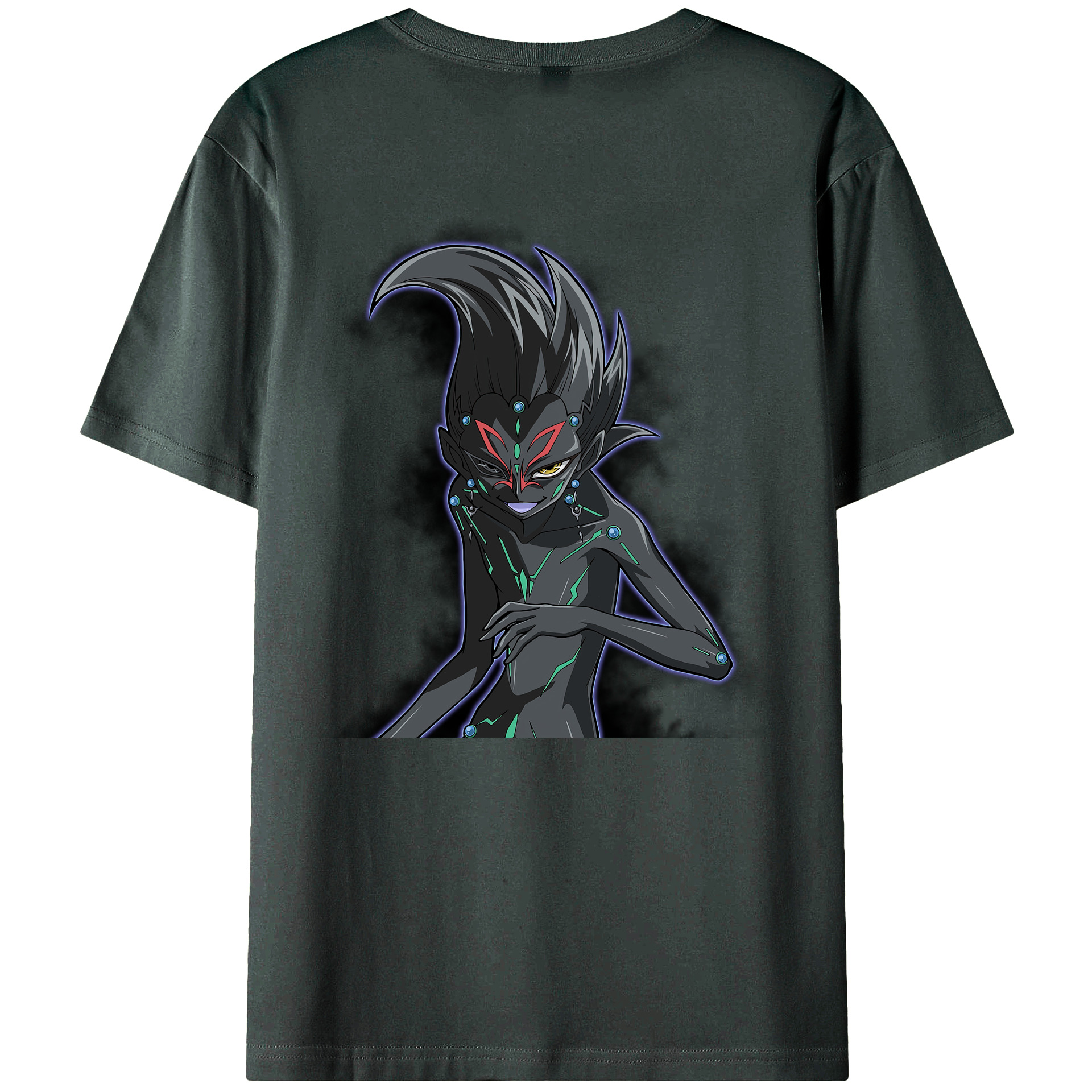 （画像用） 遊☆戯☆王 Yu-Gi-Oh! 綿100％ メンズ半袖Tシャツ（バックプリント） 通気性